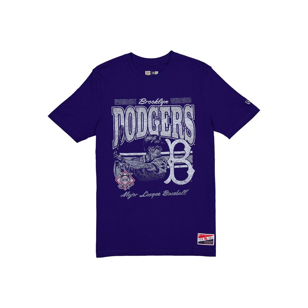 New Era Brooklyn Dodgers Throwback Distress T-Shirt - Size S